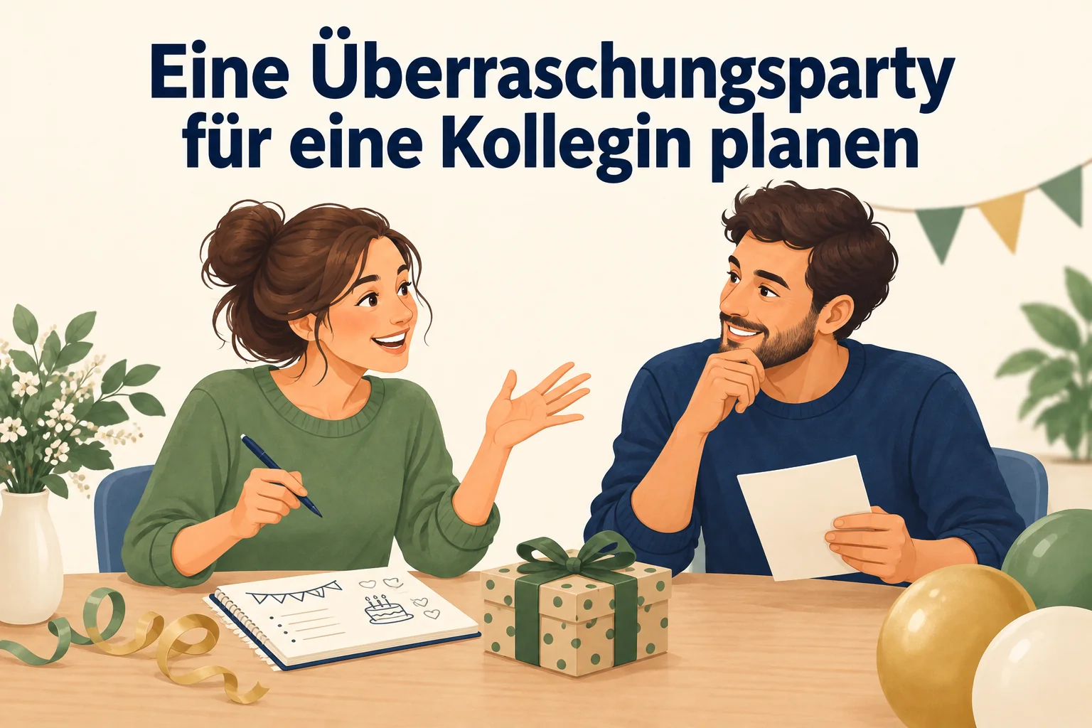 Eine Überraschungsparty für eine Kollegin planen – B1 gemeinsam etwas planen