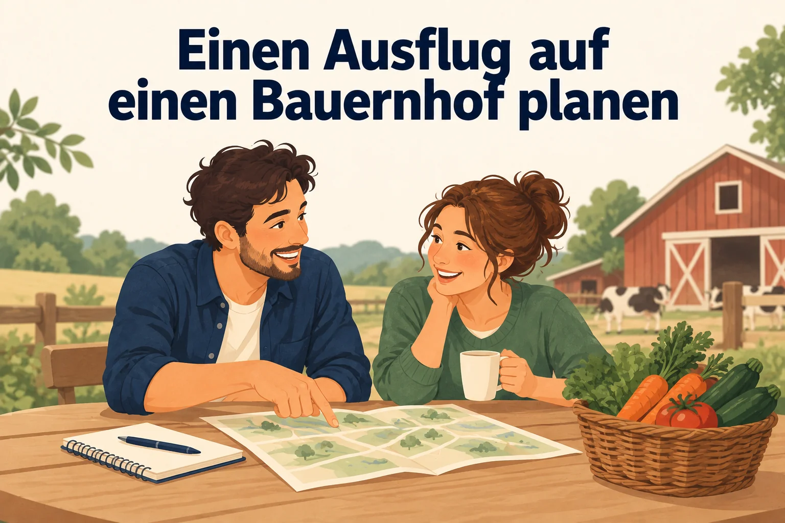 Einen Ausflug auf einen Bauernhof planen – B1 gemeinsam etwas planen