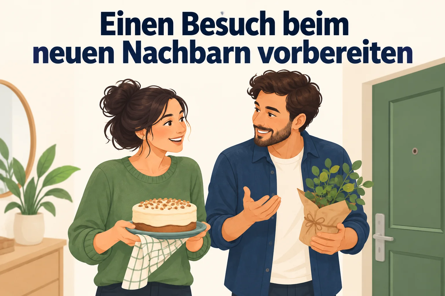 Einen Besuch beim neuen Nachbarn vorbereiten – B1 gemeinsam etwas planen
