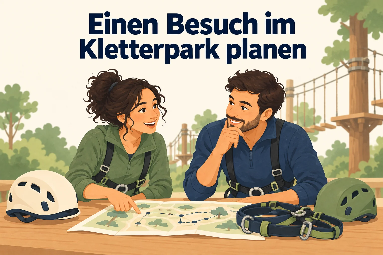 Einen Besuch im Kletterpark planen – B1 gemeinsam etwas planen