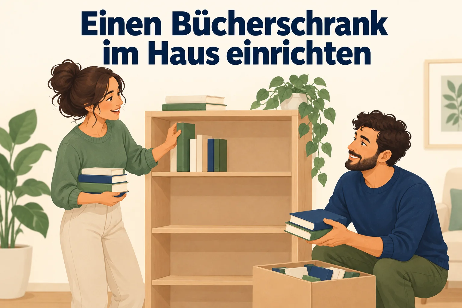 Einen Bücherschrank im Haus einrichten – B1 gemeinsam etwas planen