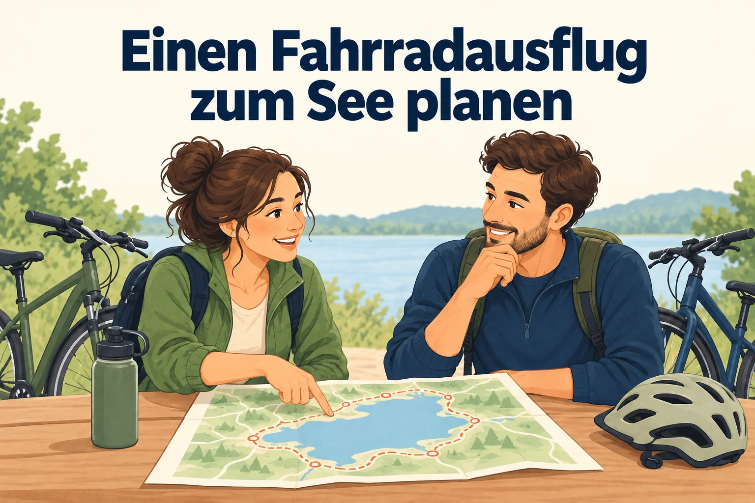 Einen Fahrradausflug zum See planen – B1 gemeinsam etwas planen