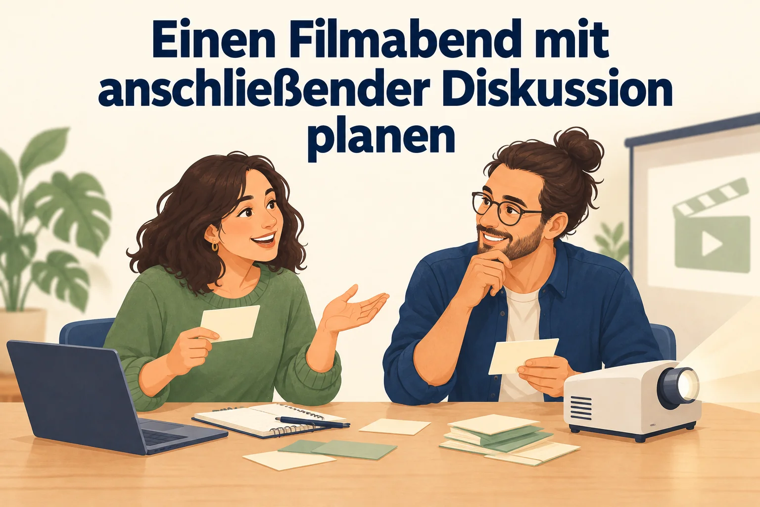 Einen Filmabend mit anschließender Diskussion planen – B1 gemeinsam etwas planen