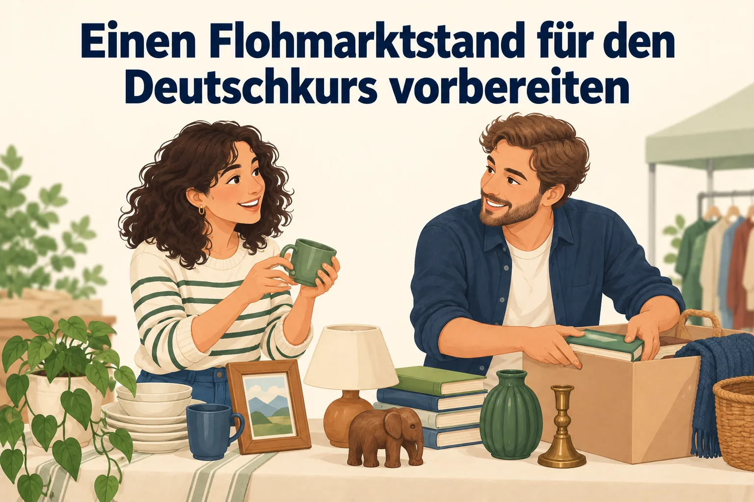 Einen Flohmarktstand für den Deutschkurs vorbereiten – B1 gemeinsam etwas planen