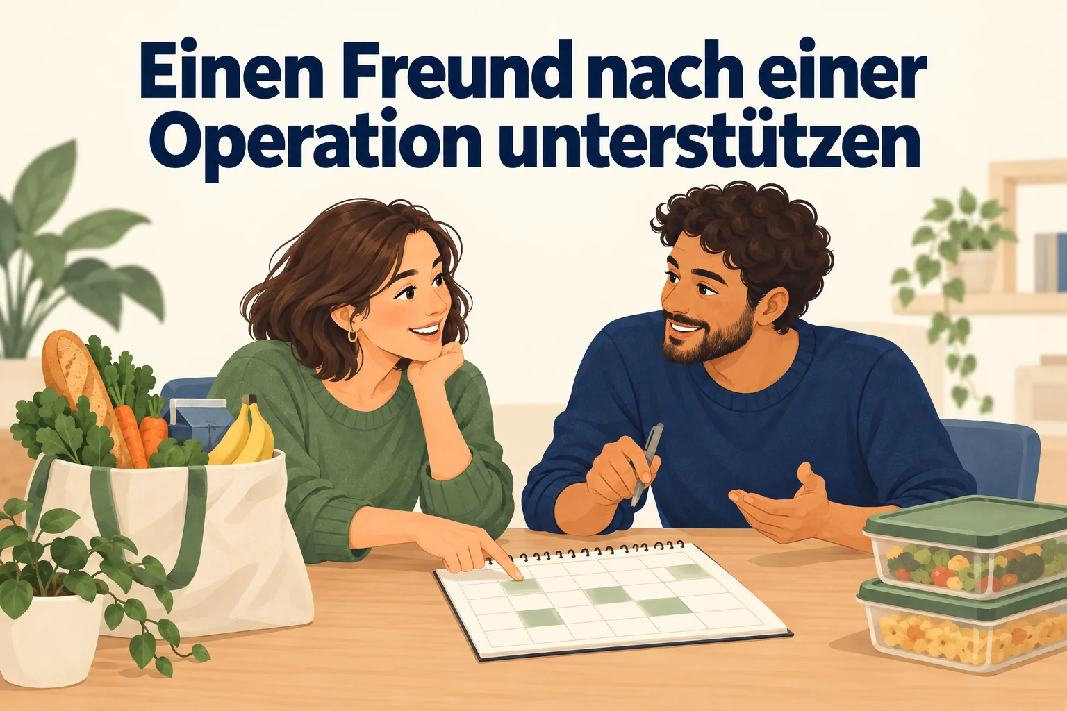 Einen Freund nach einer Operation unterstützen – B1 gemeinsam etwas planen