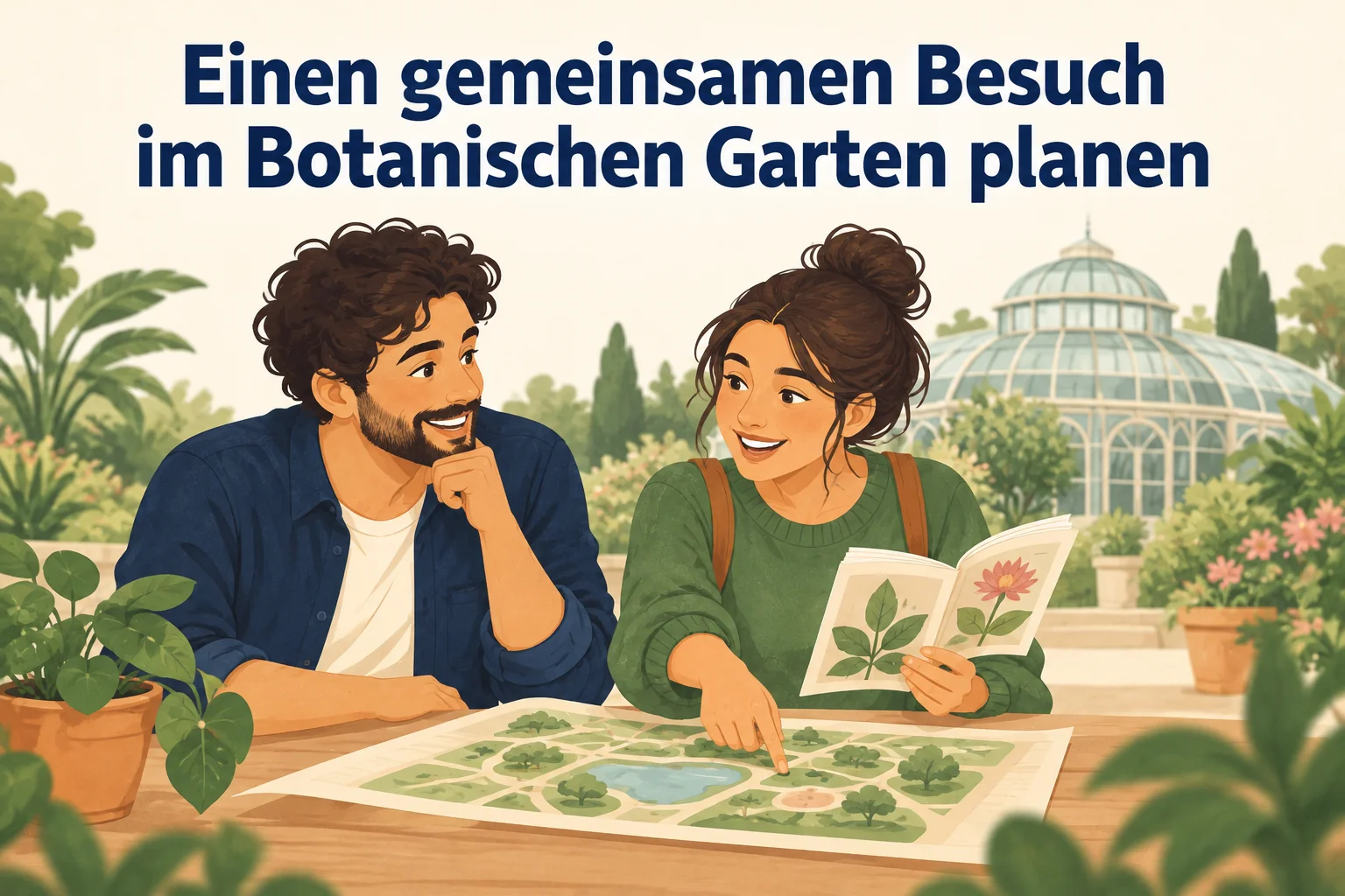 Einen gemeinsamen Besuch im Botanischen Garten planen – B1 gemeinsam etwas planen