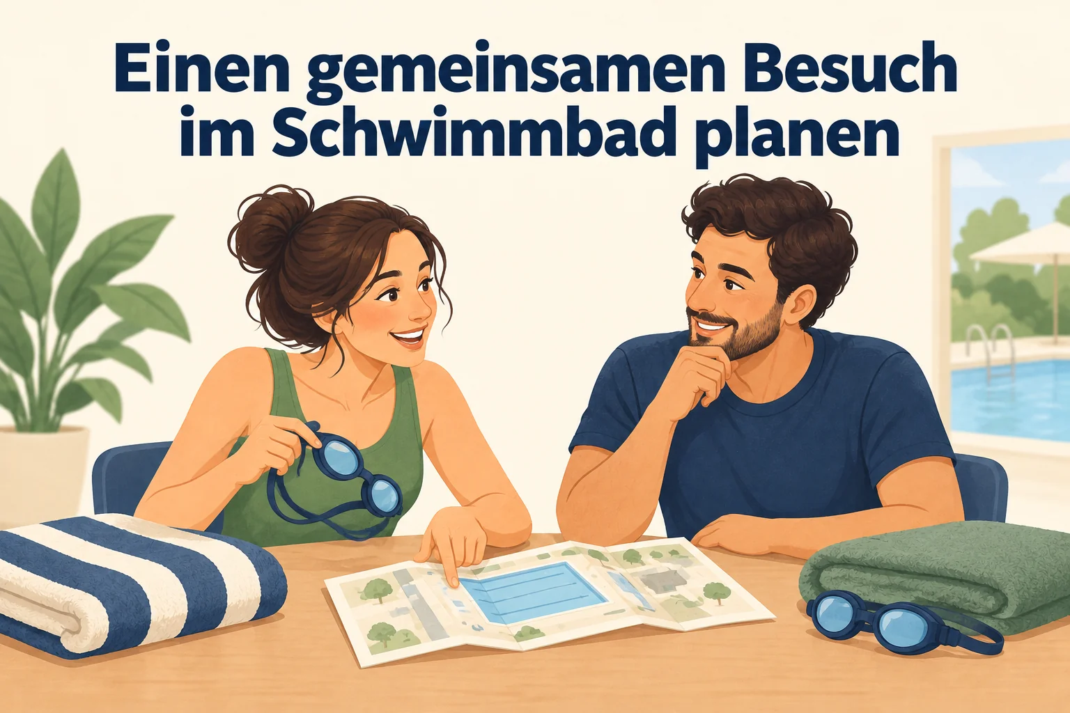Einen gemeinsamen Besuch im Schwimmbad planen – B1 gemeinsam etwas planen