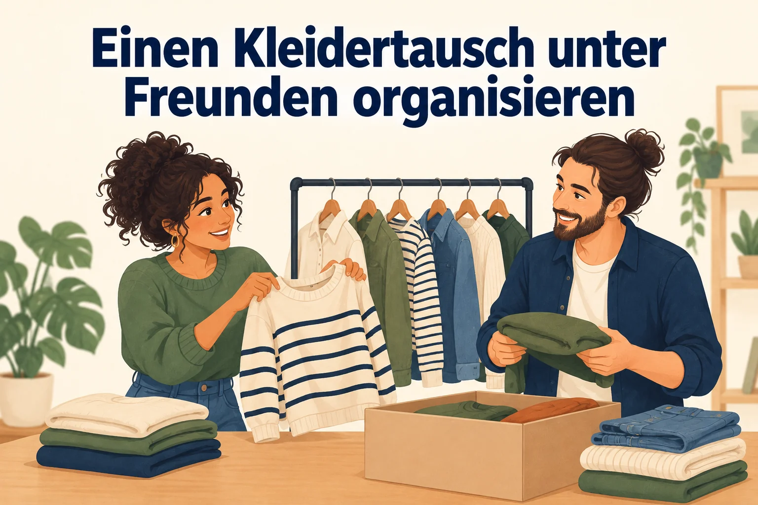 Einen Kleidertausch unter Freunden organisieren – B1 gemeinsam etwas planen