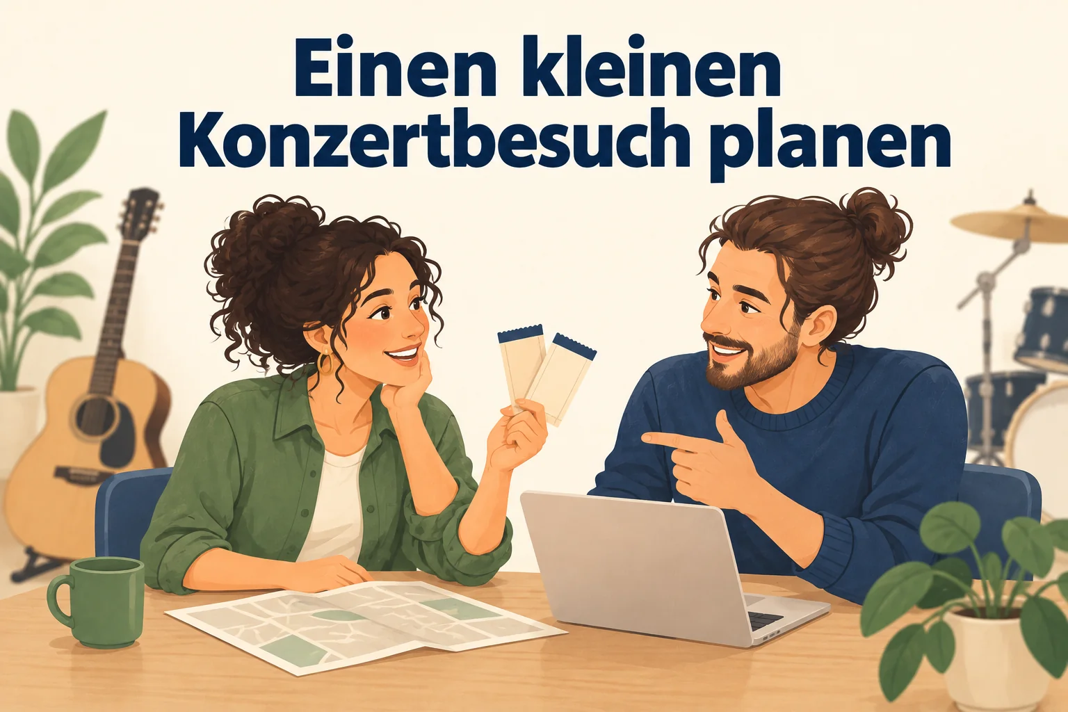 Einen kleinen Konzertbesuch planen – B1 gemeinsam etwas planen