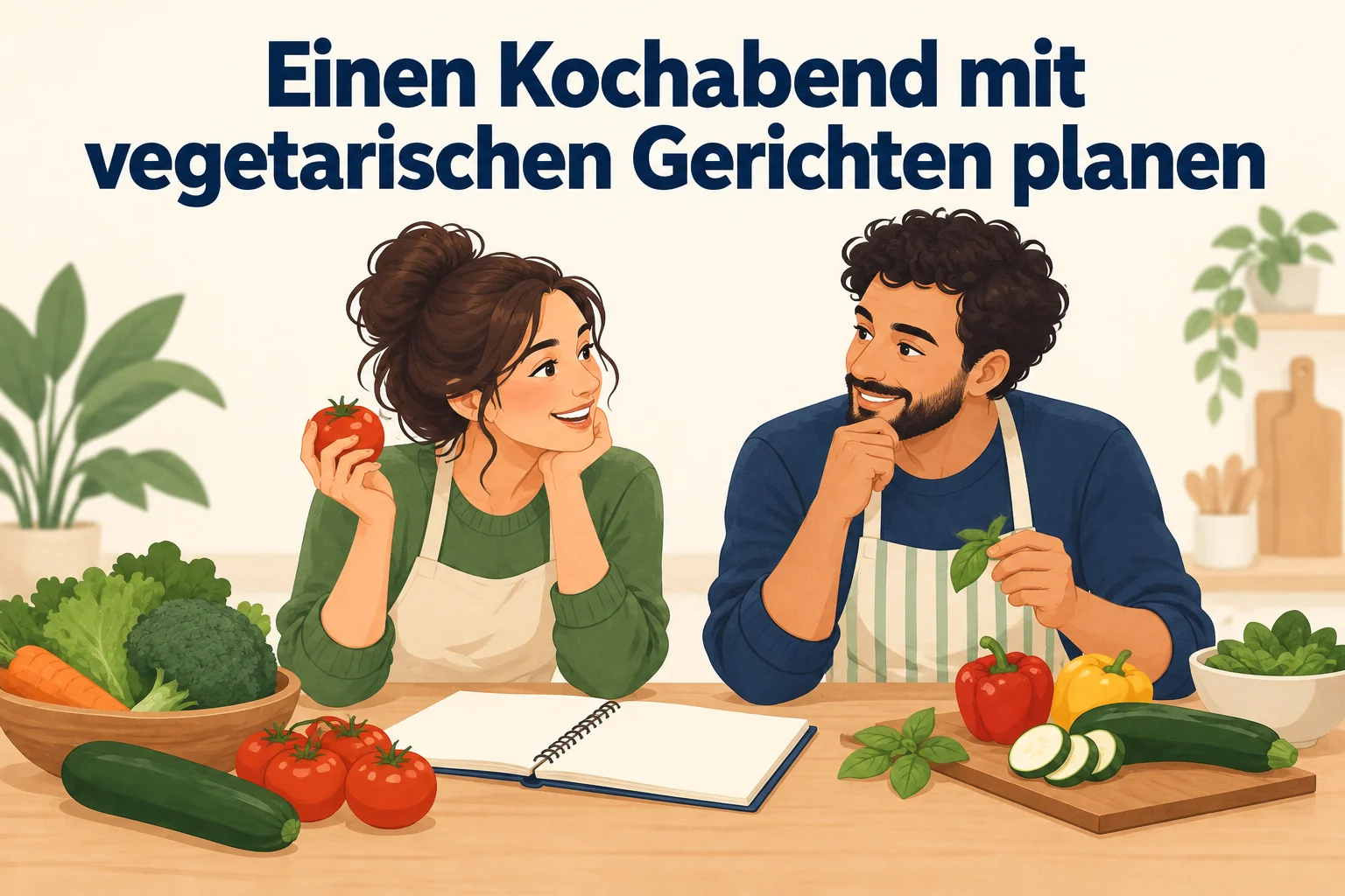 Einen Kochabend mit vegetarischen Gerichten planen – B1 gemeinsam etwas planen