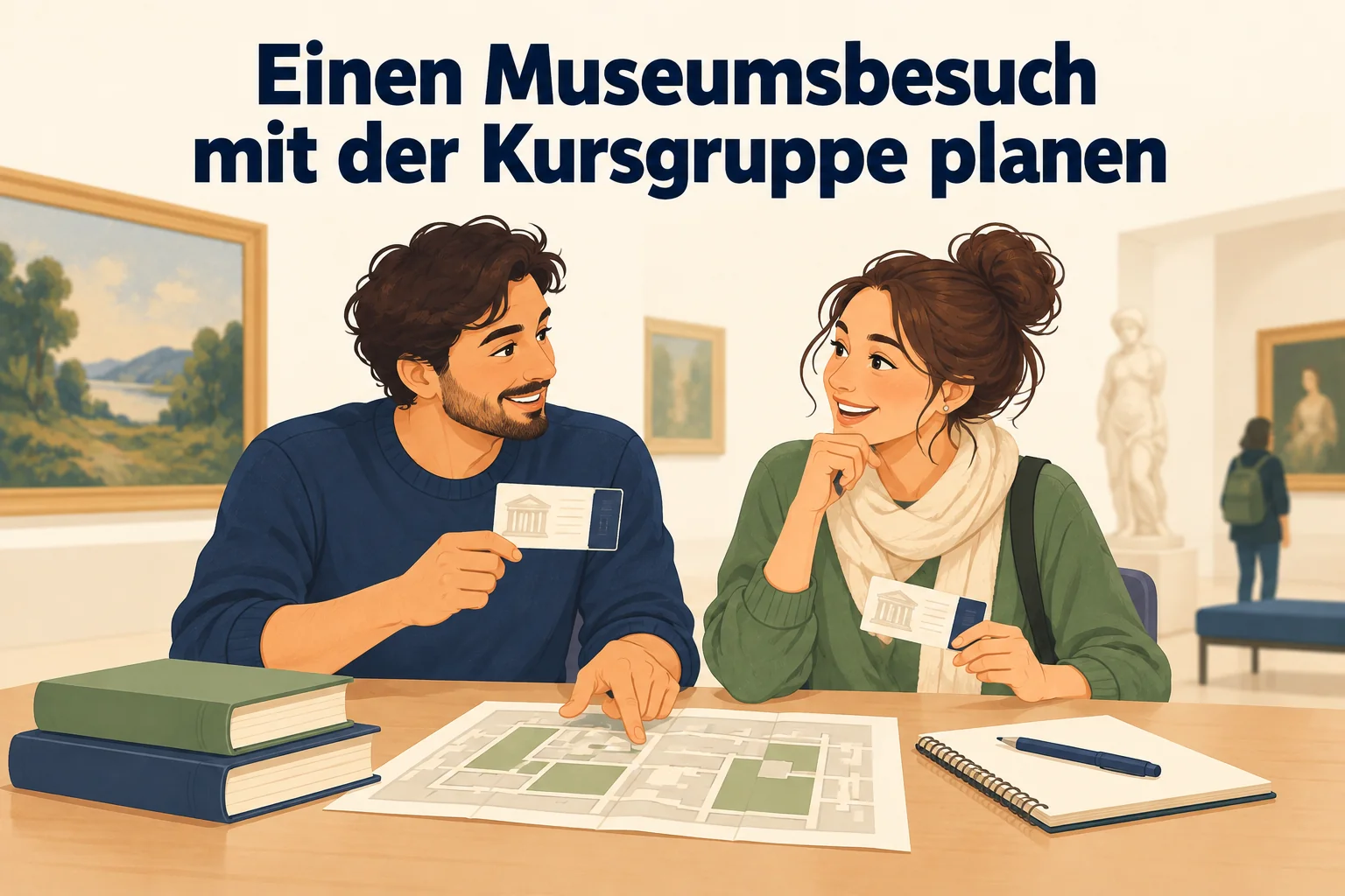 Einen Museumsbesuch mit der Kursgruppe planen – B1 gemeinsam etwas planen