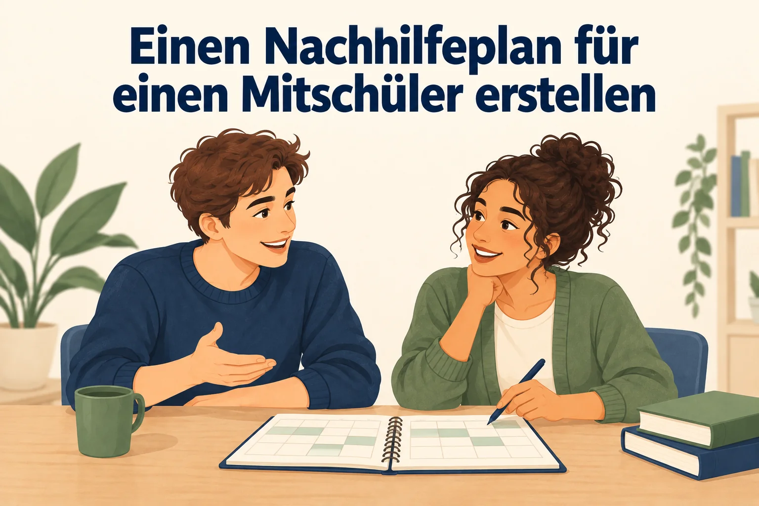 Einen Nachhilfeplan für einen Mitschüler erstellen – B1 gemeinsam etwas planen