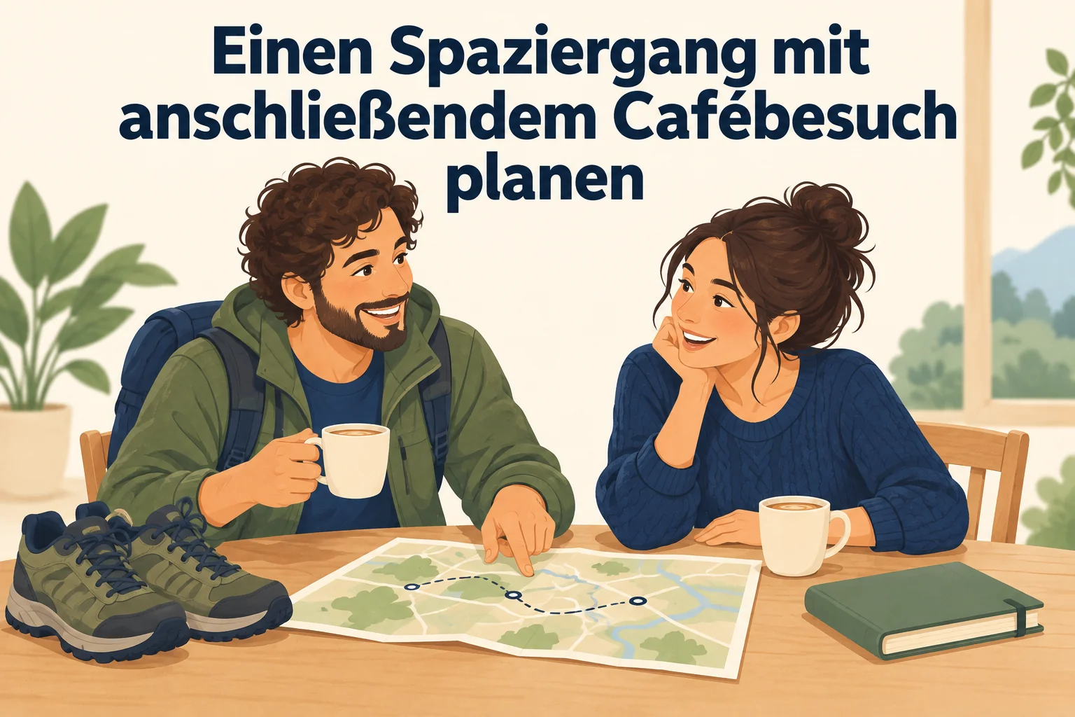 Einen Spaziergang mit anschließendem Cafébesuch planen – B1 gemeinsam etwas planen