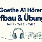 Goethe A1 Hören – Aufbau und Übungen für Teil 1, 2 und 3