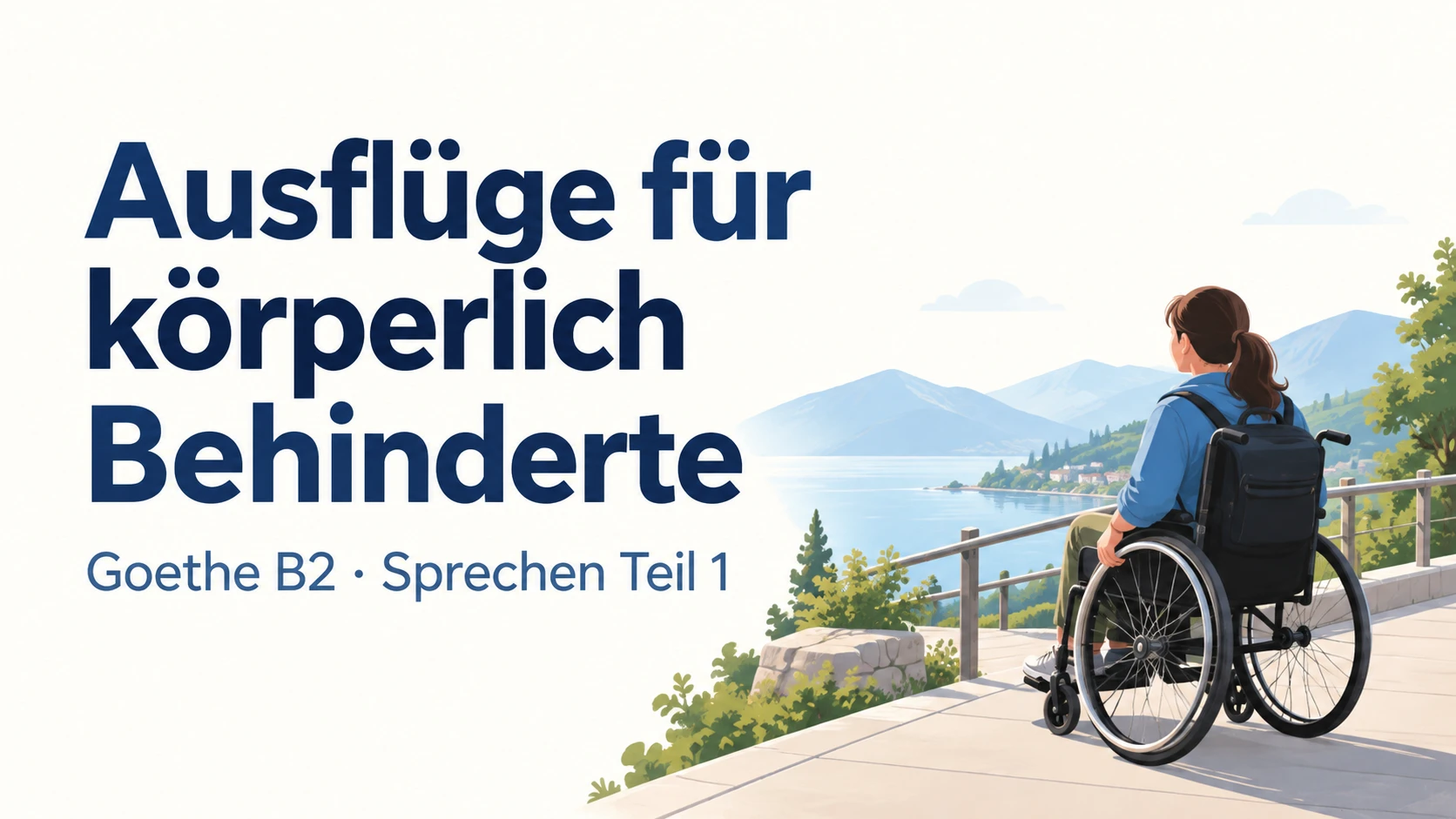 Ausflüge für körperlich Behinderte – Goethe B2 Sprechen Teil 1