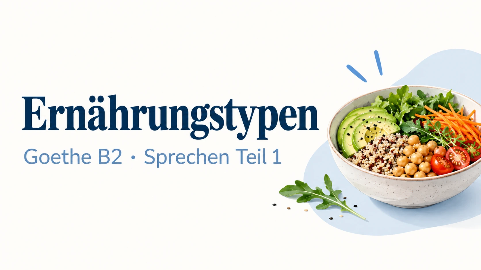 Ernährungstypen – Goethe B2 Sprechen Teil 1