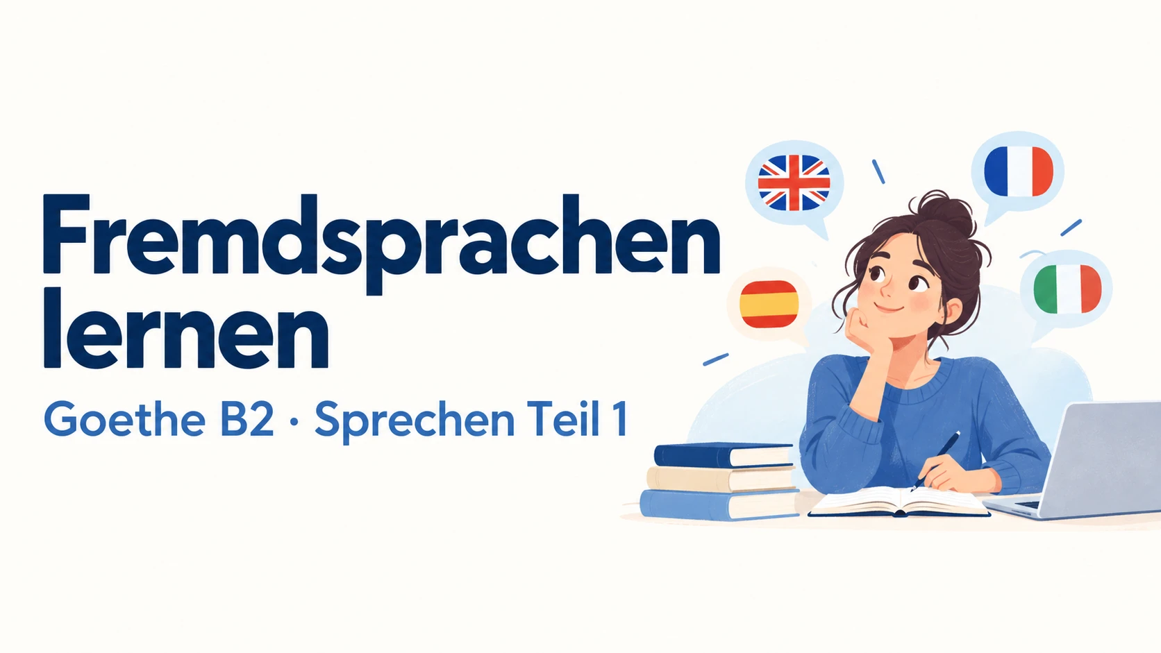 Fremdsprachen lernen – Goethe B2 Sprechen Teil 1